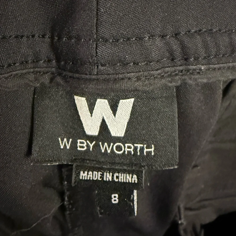 W by Worth Black Cropped Dress Pants – Size 8